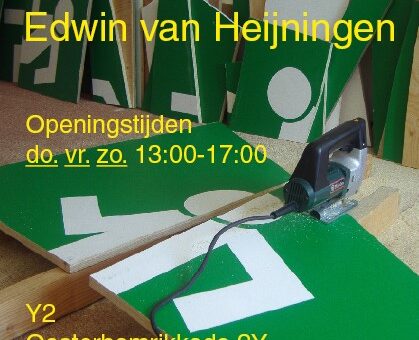 “Een exposé met artiest”:  werk van Edwin van Heijningen